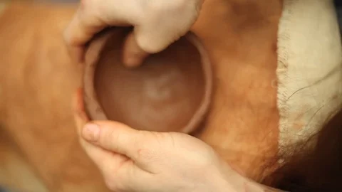 Handmade clay Stock Footage