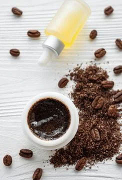 Handmade coffee scrub. Foto stock