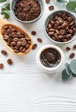 Handmade coffee scrub. Stock Photos