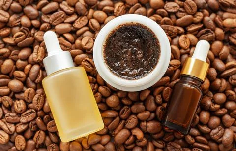 Handmade coffee scrub. Stock Photos