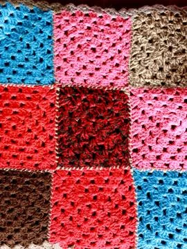 Handmade colorful needlework Stock Photos
