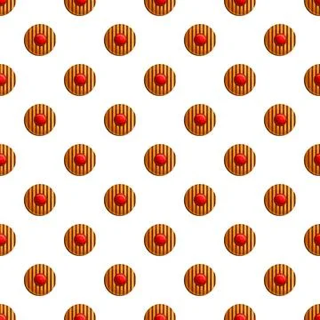 Handmade cookies pattern seamless Illustrazione stock
