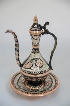 Handmade Copper Pitcher Stock Photos