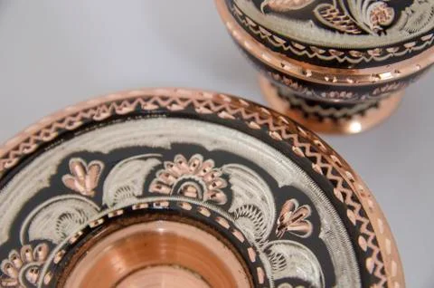 Handmade Copper Pitcher Stock Photos
