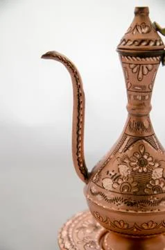 Handmade Copper Pitcher Stock Photos