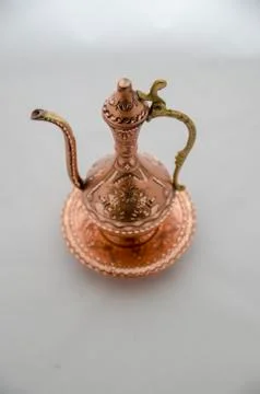 Handmade Copper Pitcher Stock Photos