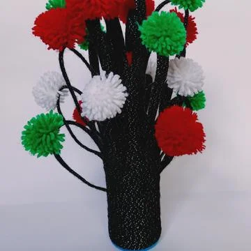 Handmade crafted flower Foto stock