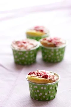 Handmade cup cake Stock Photos