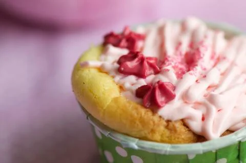 Handmade cup cake Stock Photos