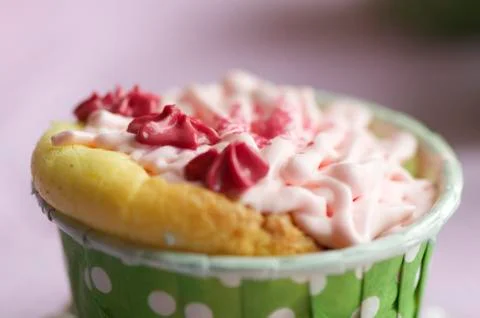 Handmade cup cake Stock Photos