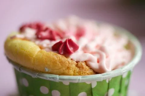 Handmade cup cake Stock Photos