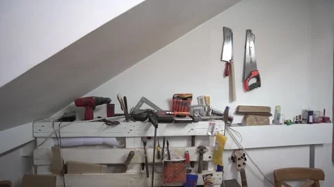Handmade Custom Guitar Studio Workshop Stock Footage 231545105