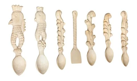 Handmade cutlery Stock Photos