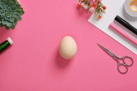 Handmade decoration Easter egg Angel. Step by step instructions. Step 1. Take Stock Photos