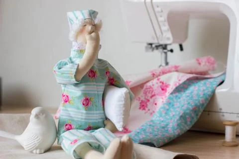 Handmade dolls Stock Photos