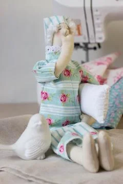 Handmade dolls Stock Photos