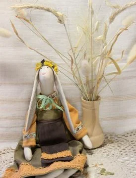 Handmade dolls. Stock Photos