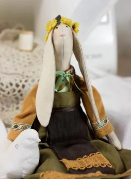 Handmade dolls. Stock Photos