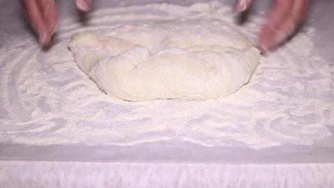 Handmade Dough Stock Footage 71582198