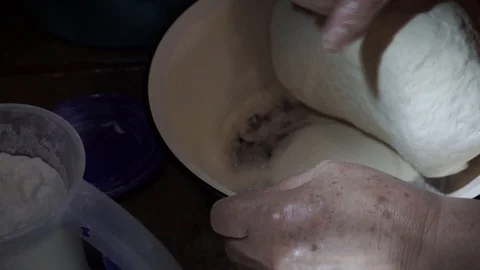 Handmade dough Stock Footage 106197479