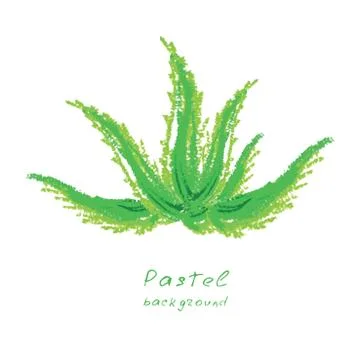 Handmade drawing pastel chalks background. Stock Illustration