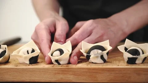 Handmade dumplings. Stock Footage 146877976