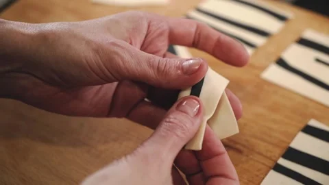 Handmade dumplings. Stock Footage 147005007