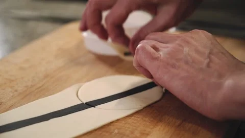 Handmade dumplings. Stock Footage 147005038
