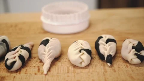 Handmade dumplings Stock Footage 147110613