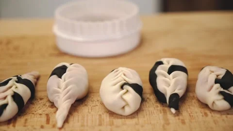 Handmade dumplings. Stock Footage 147110616