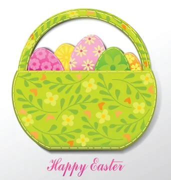 Handmade Easter card Stock Illustration