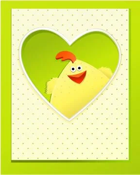 Handmade Easter card Stock Illustration