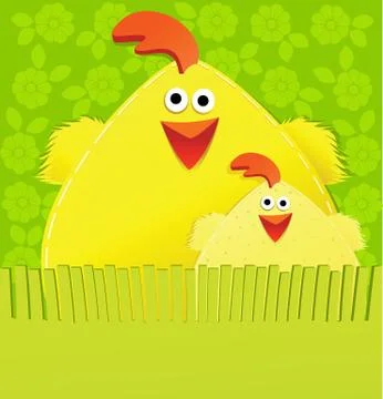 Handmade Easter card Stock Illustration