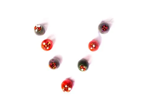 Handmade egg shaped easter candles Stock Photos