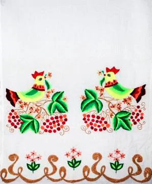 Handmade embroidery Stock Photos