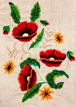 Handmade embroidery Stock Photos