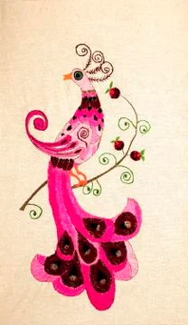 Handmade embroidery Stock Photos