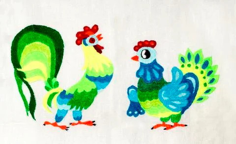 Handmade embroidery Stock Photos