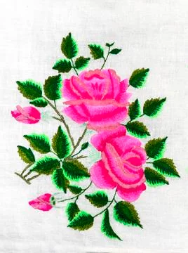 Handmade embroidery Stock Photos