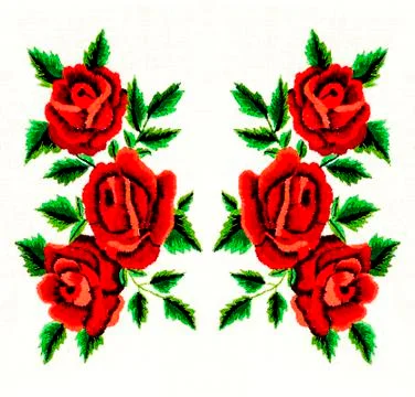 Handmade embroidery Stock Photos