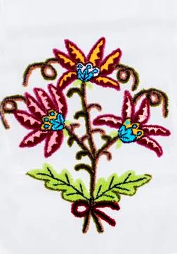Handmade embroidery Stock Photos