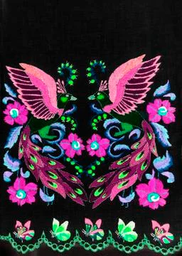 Handmade embroidery Stock Photos