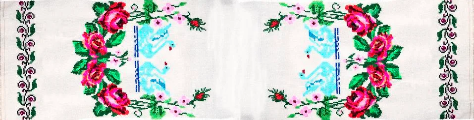 Handmade embroidery Stock Photos