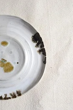 Handmade empty craft ceramic Stock Photos