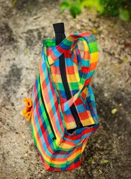 Handmade Fabric Bag Stock Photos