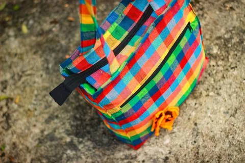 Handmade Fabric Bag Stock Photos