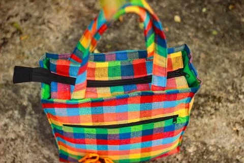 Handmade Fabric Bag Stock Photos