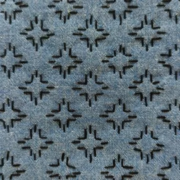 Handmade Fabric Sampler with Stitch Design. Stock Photos
