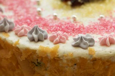 Handmade filbert cake Stock Photos