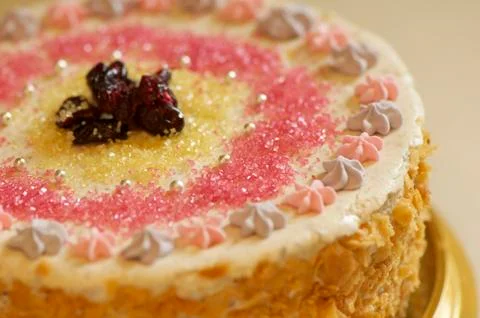 Handmade filbert cake Foto stock